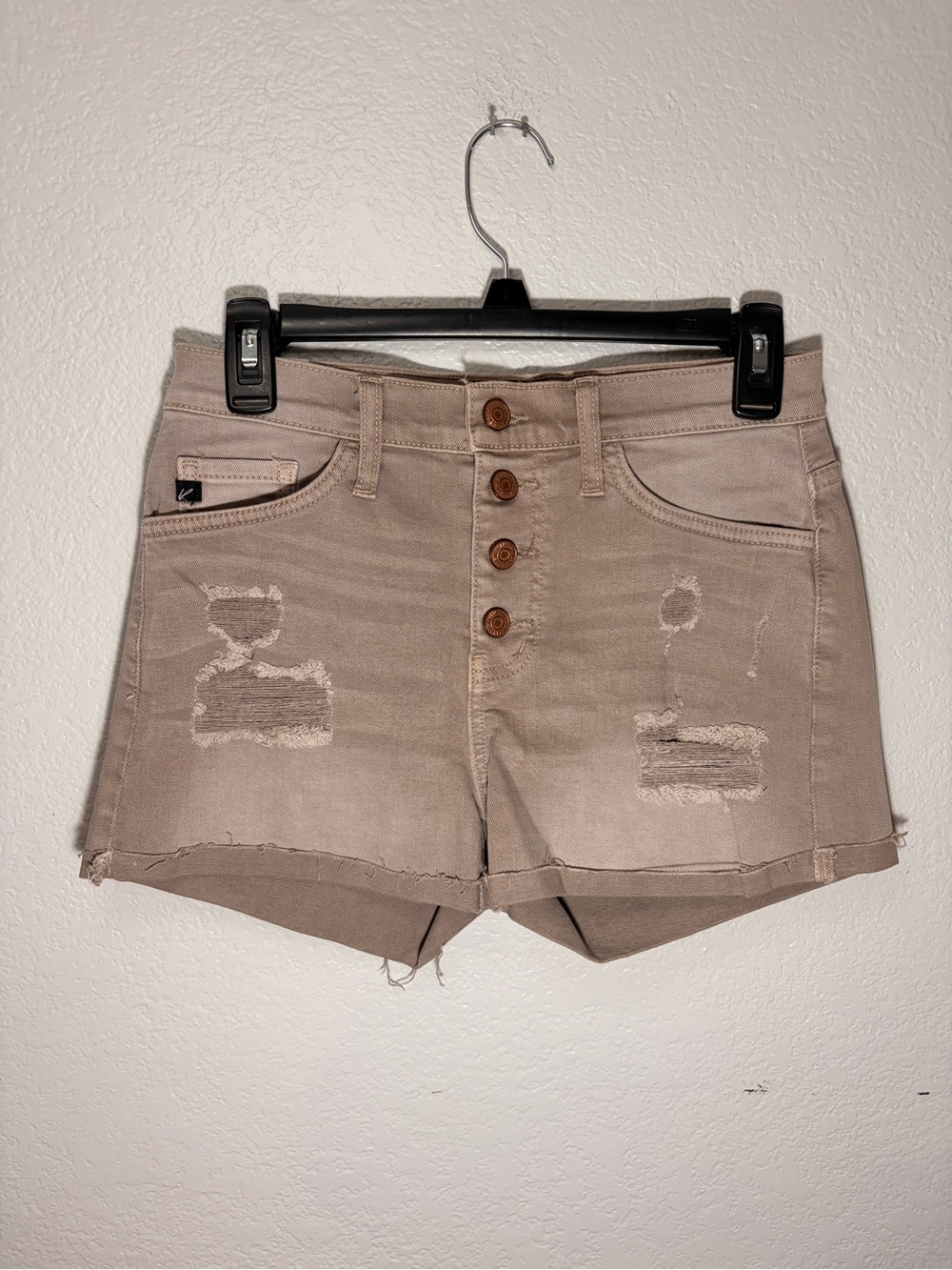 KanCan High-Rise Distressed Women’s Jean Shorts